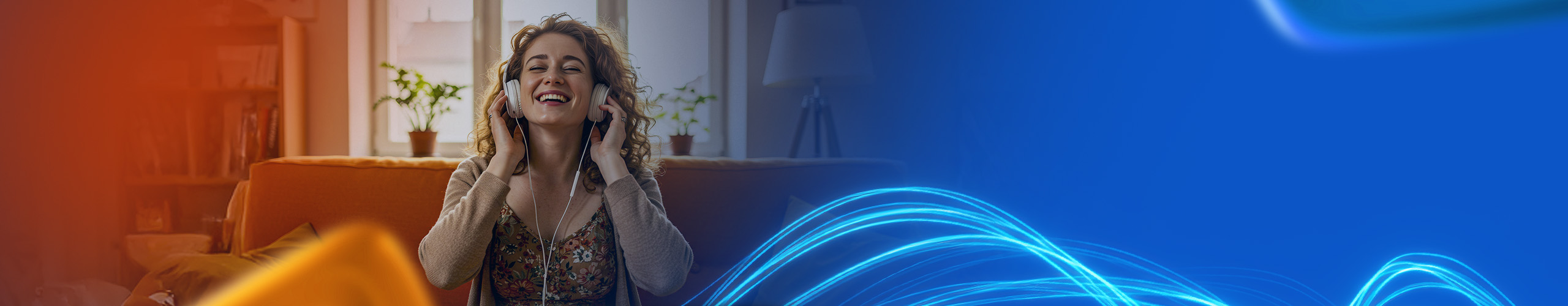 Família conectada com internet rápida